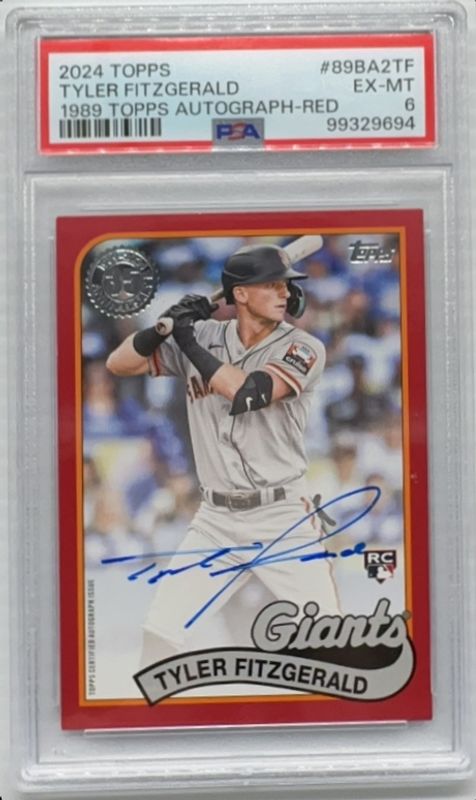 2024 Topps #89BA2-TF 1989 Topps Autographs - Red (Series 2)