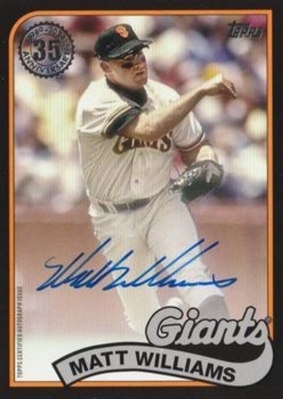 2024 Topps #89BA-MWA 1989 Topps Autographs - Black (Series 1) /199
