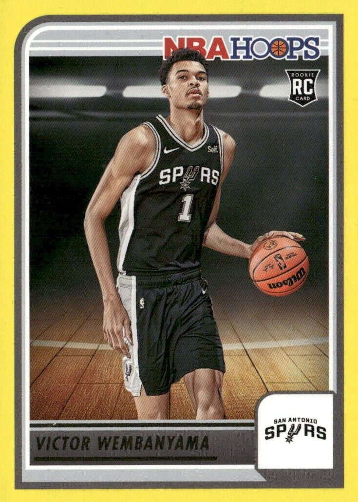 Victor Wembanyama 2023 Hoops #277 Yellow Price Guide