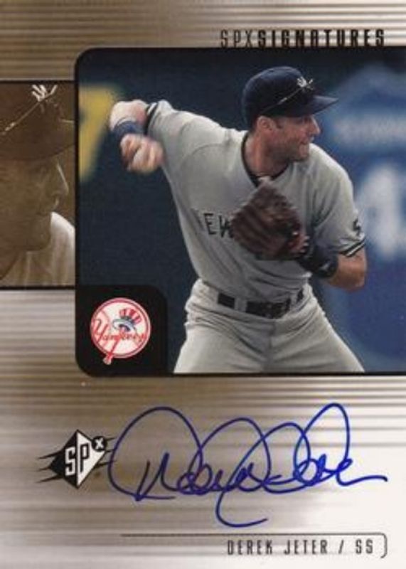 Carte à Collectionner Derek Jeter 2000 SPx Winning Materials - Jersey + Bat, Yankees