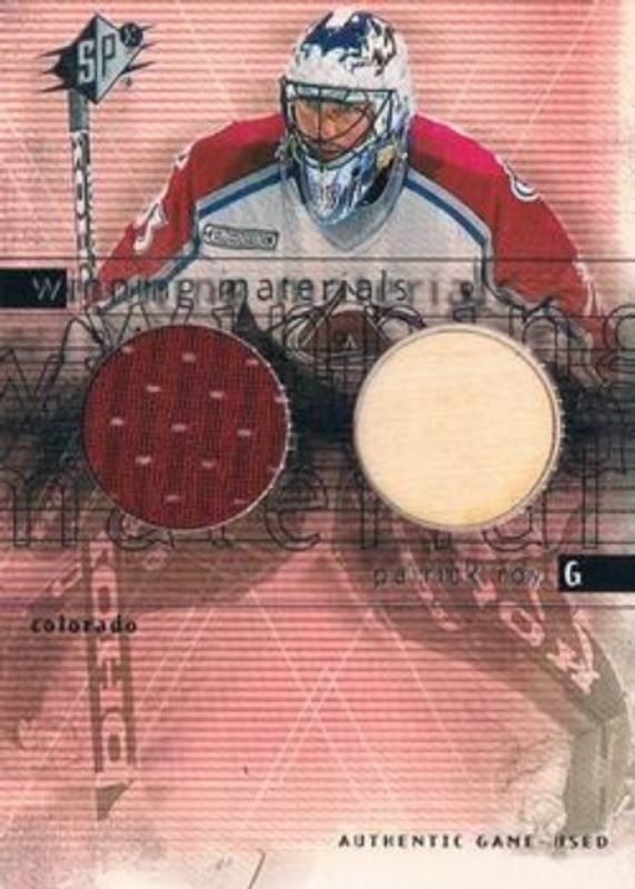 Patrick Roy 2000 SPx #PR Winning Materials RAW