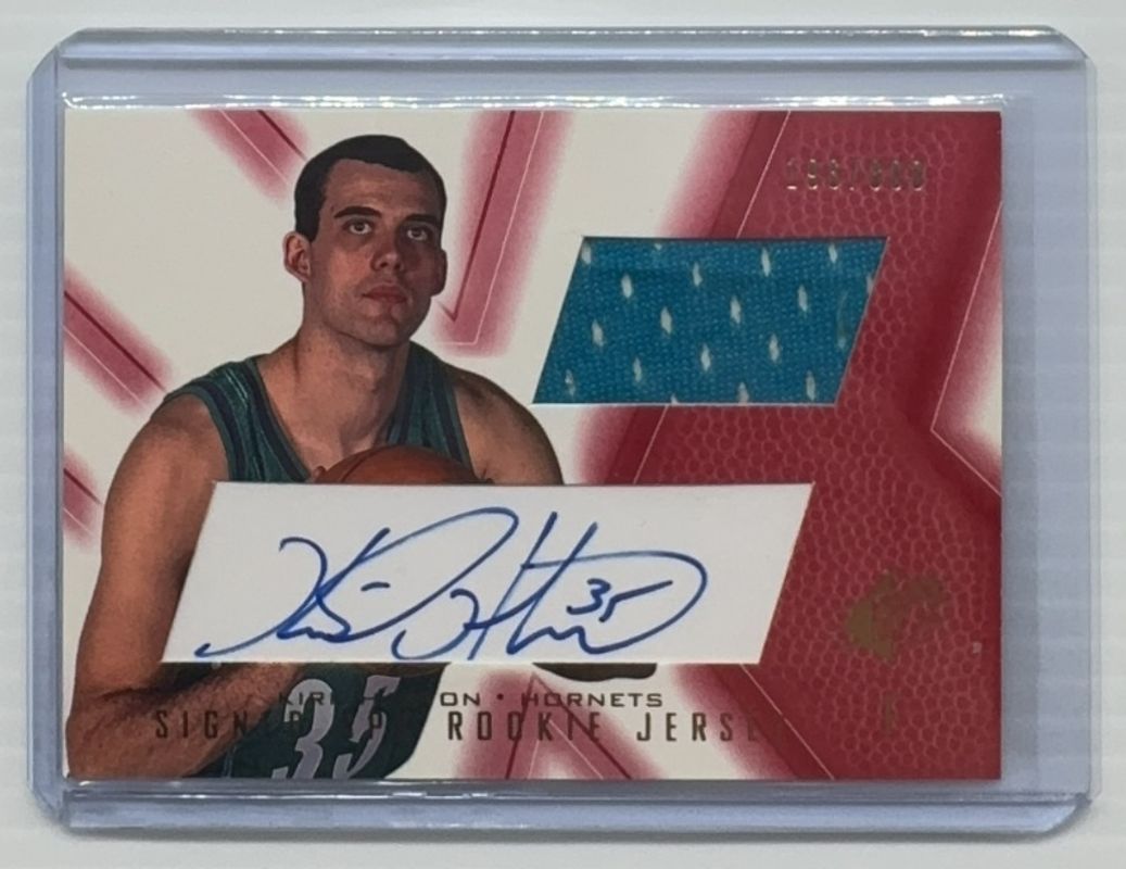 Kirk Haston 2001 SPx #105b Base Rookie RAW