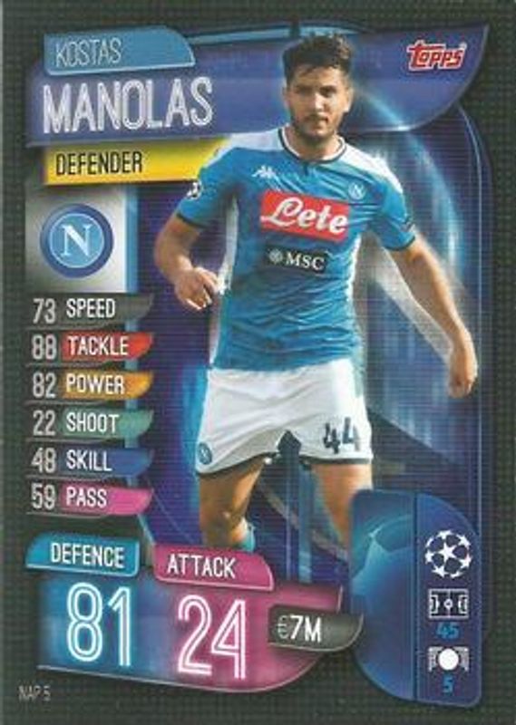 2019 Topps Match Attax UEFA Champions League International #NAP-5 Base