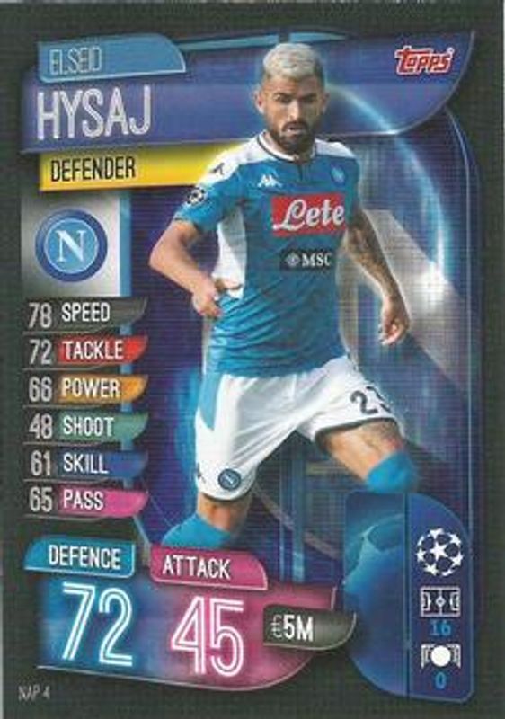 2019 Topps Match Attax UEFA Champions League International #NAP-4 Base