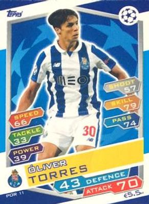 2016 Topps Match Attax UEFA Champions League #POR11 FC Porto Update