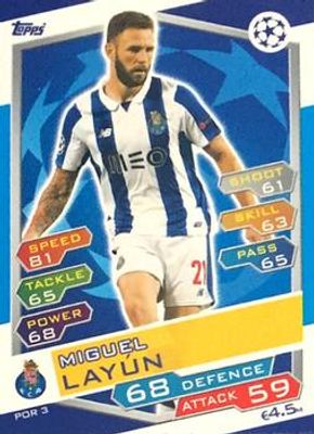 2016 Topps Match Attax UEFA Champions League #POR3 FC Porto Update