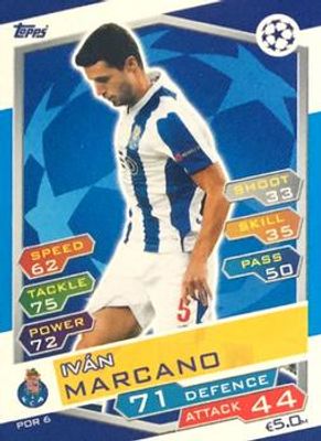 2016 Topps Match Attax UEFA Champions League #POR6 FC Porto Update