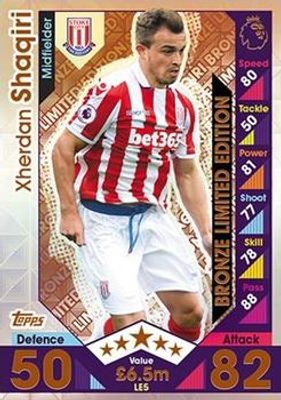 2016 Topps Match Attax Premier League #LE5 Limited Edition Bronze