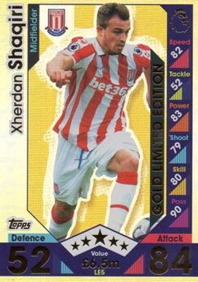 2016 Topps Match Attax Premier League #LE5 Limited Edition Gold