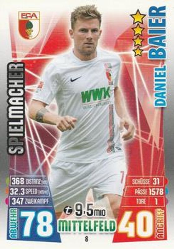 2015 Topps Match Attax Bundesliga #8 Base