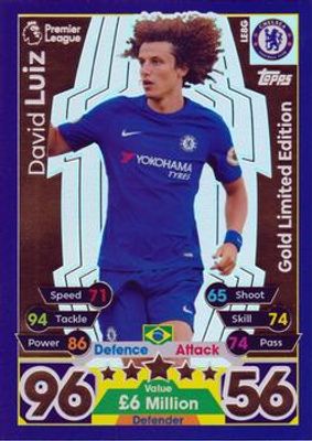 2017 Topps Match Attax Premier League #LE8G Limited Edition Gold