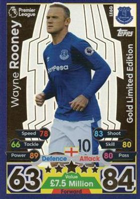 2017 Topps Match Attax Premier League #LE6G Limited Edition Gold