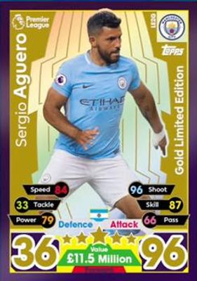 2017 Topps Match Attax Premier League #LE2G Limited Edition Gold