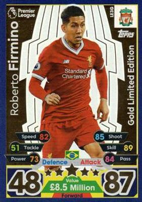 2017 Topps Match Attax Premier League #LE3G Limited Edition Gold