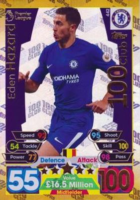 2017 Topps Match Attax Premier League #442 100 Club