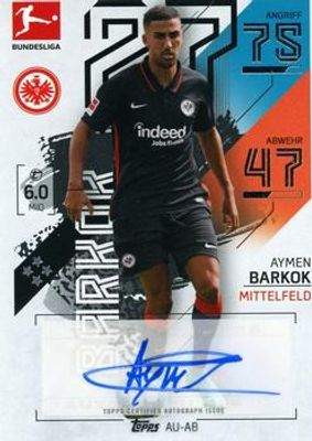 2021 Topps Match Attax Bundesliga #AU-AB Autographs /14