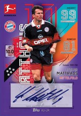 2021 Topps Match Attax Bundesliga #AU-LM Autographs Purple /10
