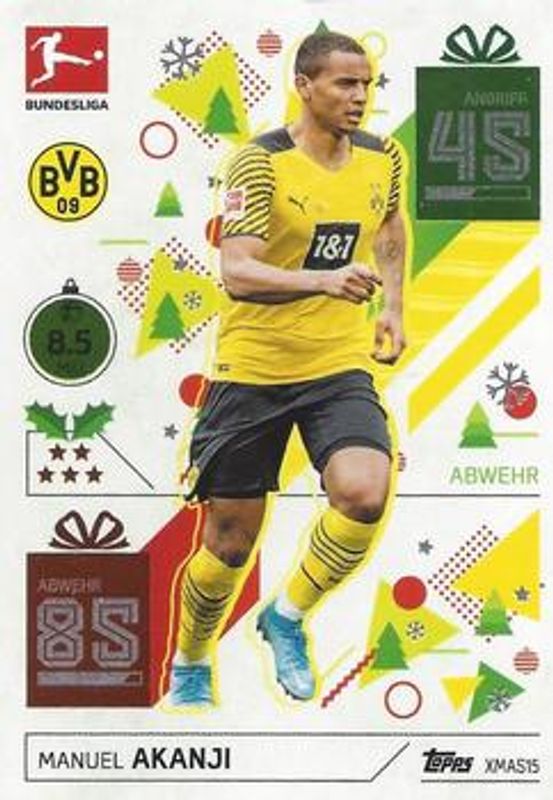 2021 Topps Match Attax Bundesliga #XMAS15 XMAS Cards