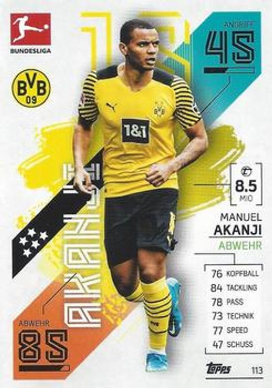2021 Topps Match Attax Bundesliga #113 Base