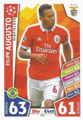 2017 Topps Match Attax UEFA Champions League #212 Base