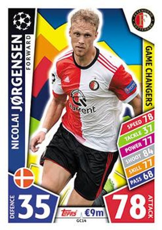 2017 Topps Match Attax UEFA Champions League #GC14 Game Changers