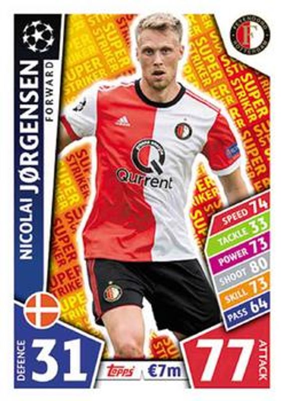 2017 Topps Match Attax UEFA Champions League #SS20 Super Strikers
