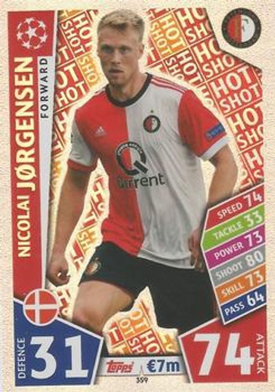 2017 Topps Match Attax UEFA Champions League #359 Base
