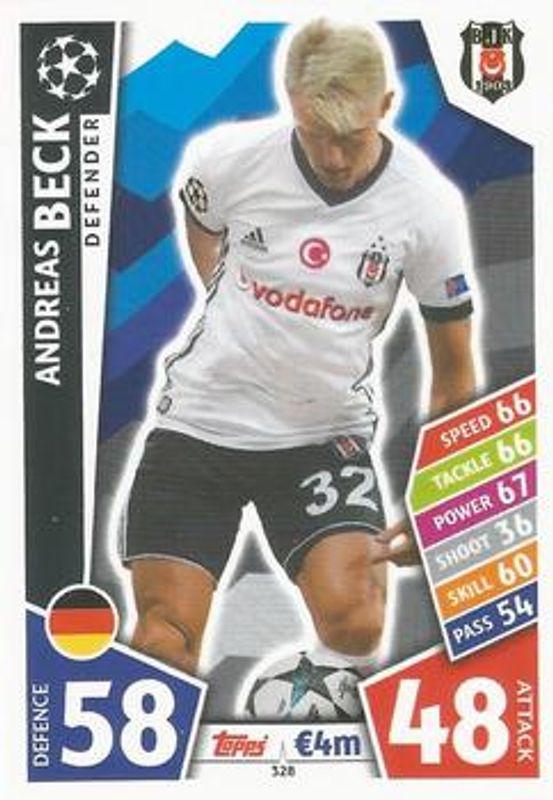 2017 Topps Match Attax UEFA Champions League #328 Base