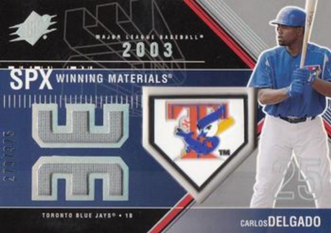 Carlos Delgado 2003 SPx #WM-CD1a Winning Materials /375 RAW