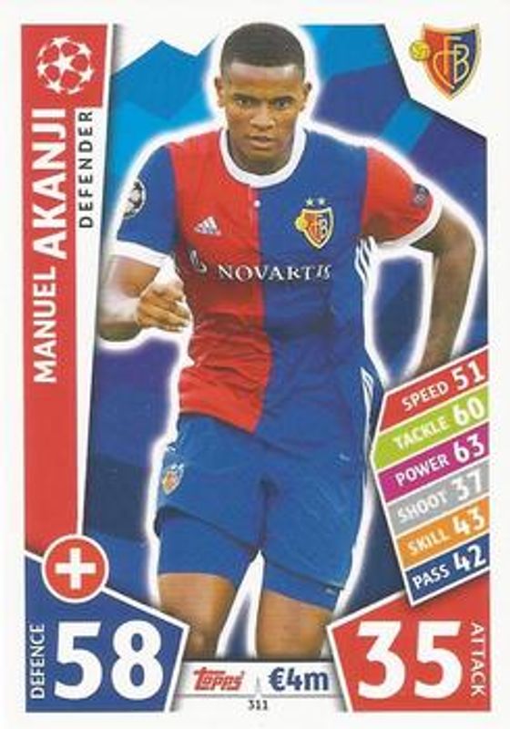 2017 Topps Match Attax UEFA Champions League #311 Base