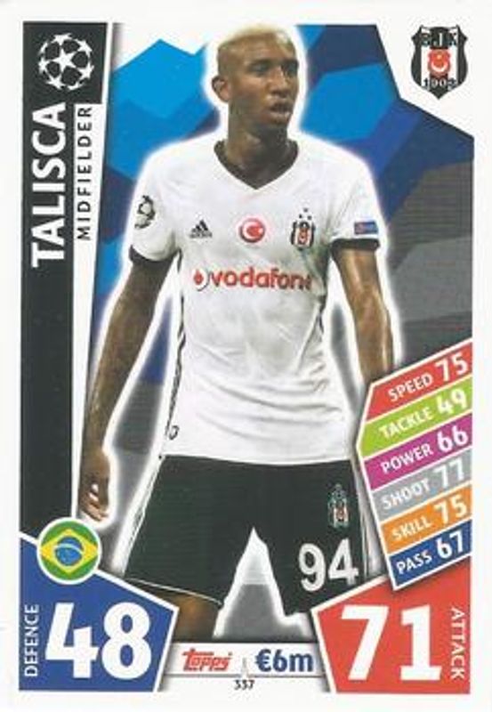 2017 Topps Match Attax UEFA Champions League #337 Base