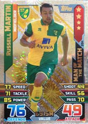 2015 Topps Match Attax Premier League #394 Man of the Match