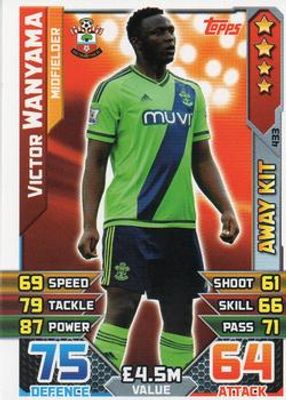2015 Topps Match Attax Premier League #433 Away Kit
