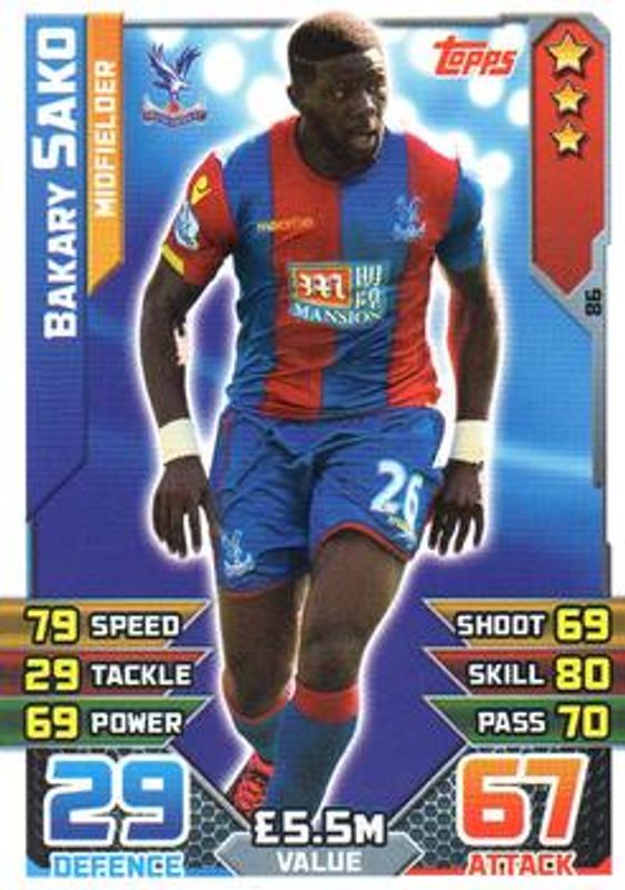 2015 Topps Match Attax Premier League #86 Base