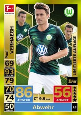 2018 Topps Match Attax Bundesliga #L8 Limited Edition
