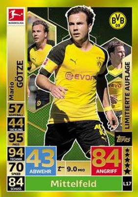 2018 Topps Match Attax Bundesliga #L17 Limited Edition