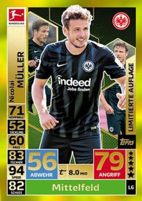 2018 Topps Match Attax Bundesliga #L6 Limited Edition
