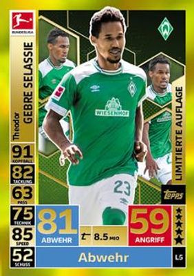 2018 Topps Match Attax Bundesliga #L5 Limited Edition