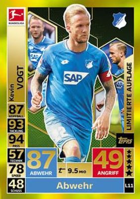 2018 Topps Match Attax Bundesliga #L11 Limited Edition