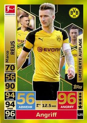 2018 Topps Match Attax Bundesliga #L25 Limited Edition