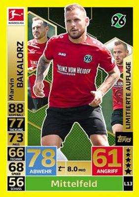 2018 Topps Match Attax Bundesliga #L13 Limited Edition