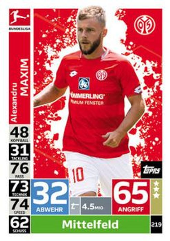 2018 Topps Match Attax Bundesliga #219 Base