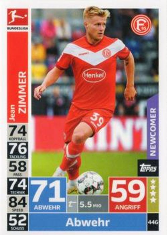2018 Topps Match Attax Bundesliga #446 Base