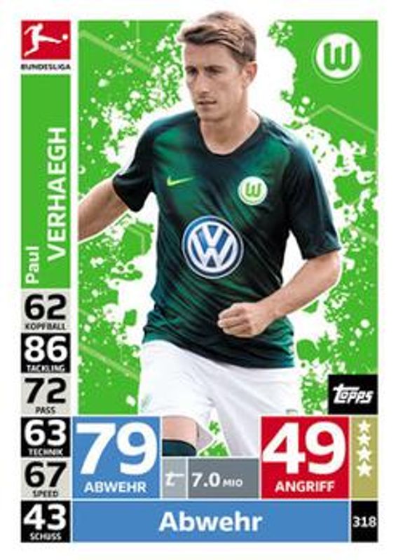 2018 Topps Match Attax Bundesliga #318 Base
