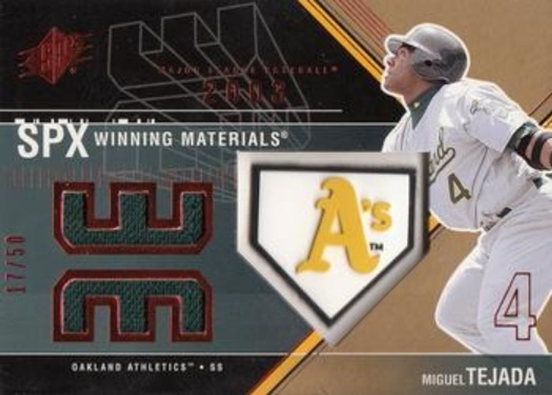 2003 SPx #WM-MT2a Winning Materials /40