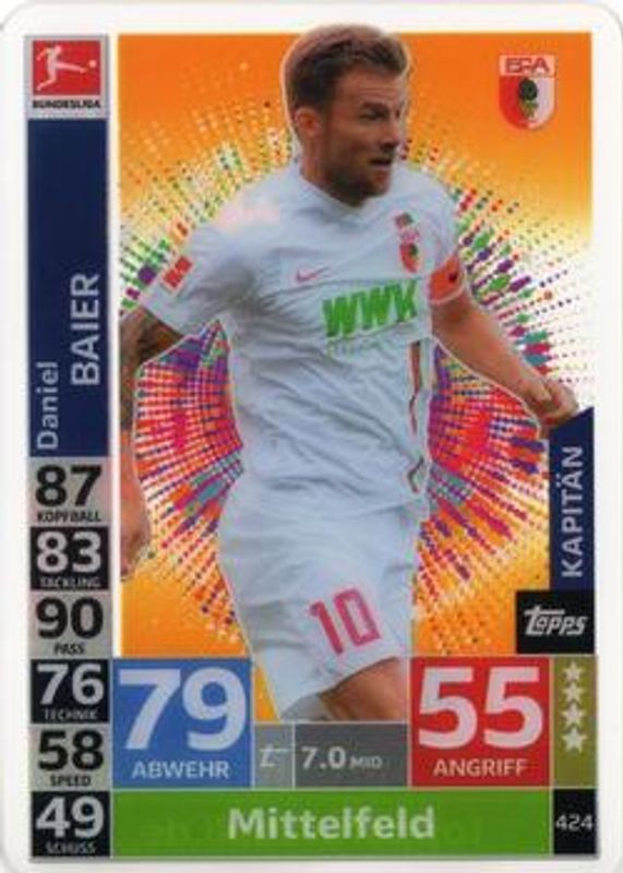 2018 Topps Match Attax Bundesliga #424 Base