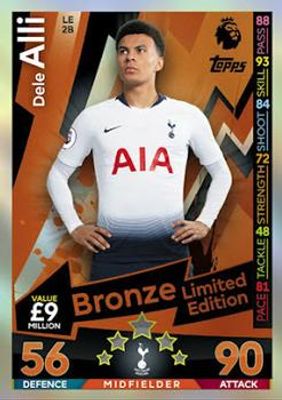 2018 Topps Match Attax Premier League #LE2B Bronze Limited Edition