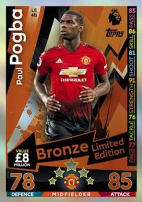 2018 Topps Match Attax Premier League #LE4B Bronze Limited Edition