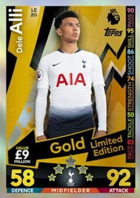 2018 Topps Match Attax Premier League #LE2G Gold Limited Edition