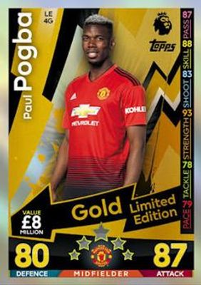 2018 Topps Match Attax Premier League #LE4G Gold Limited Edition